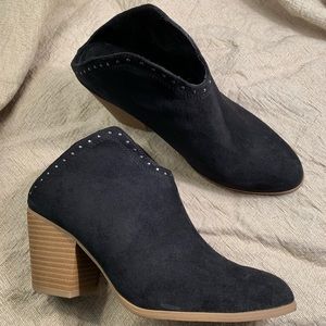 Sonoma | Black Backless Velvet Boots